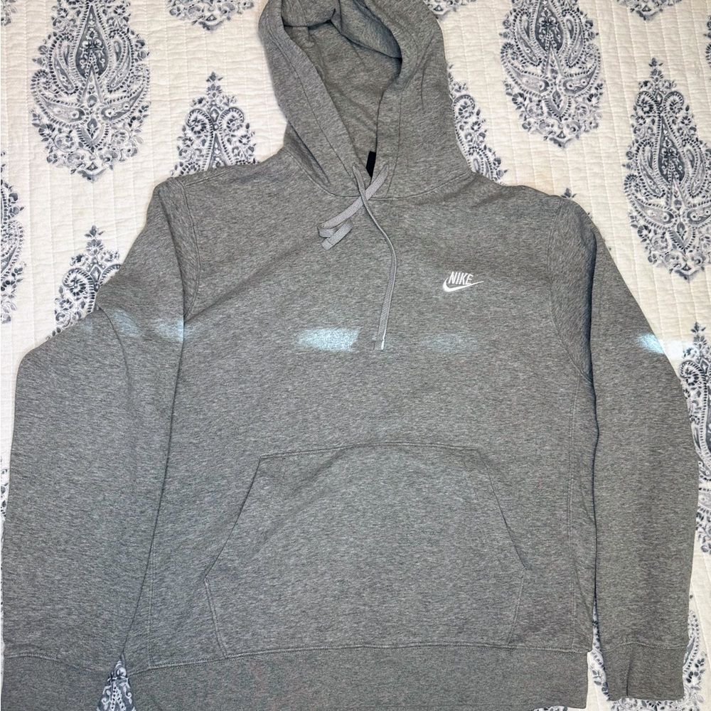 Nike Hoodie Mens‎ Medium Grey Good